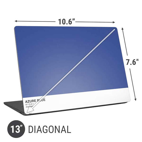 Azure Blue Universal Laptop 13in (10.6 x 7.6in) Skin
